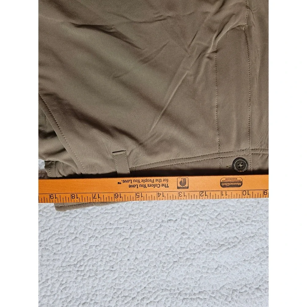 Arctic Cool Mens Tan Khaki Instant Cooling Performance Golf Shorts Size 38
